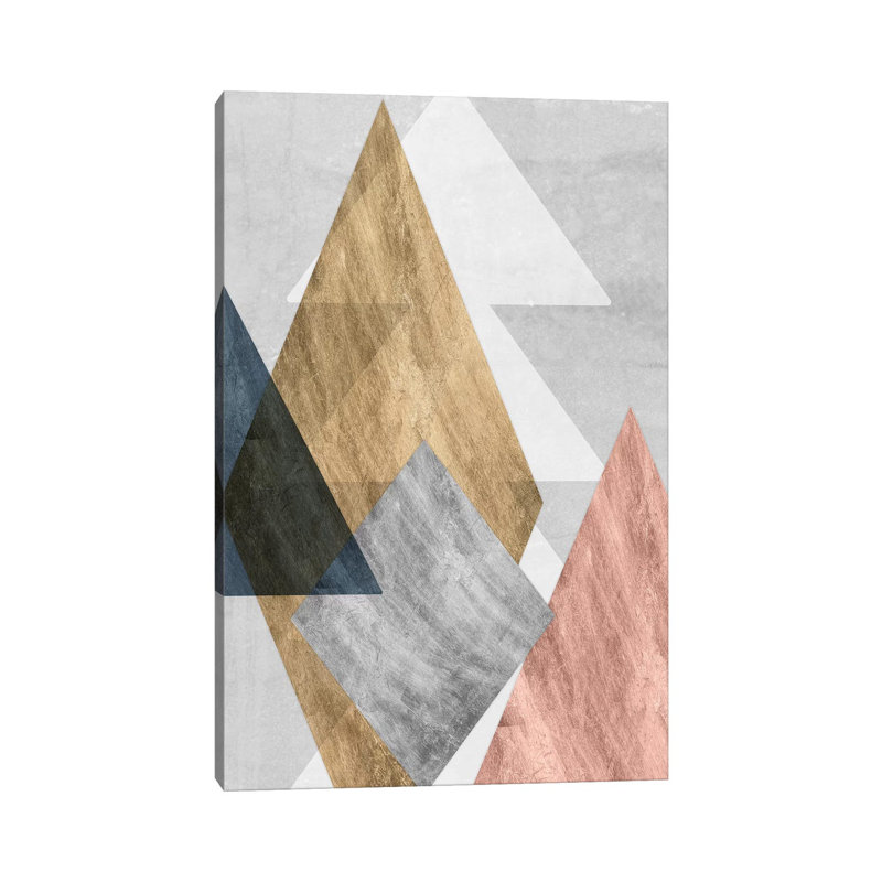 Peaks I by Jennifer Goldberger - Wrapped Canvas Painting, 20.32 cm H x 30.48 cm W
