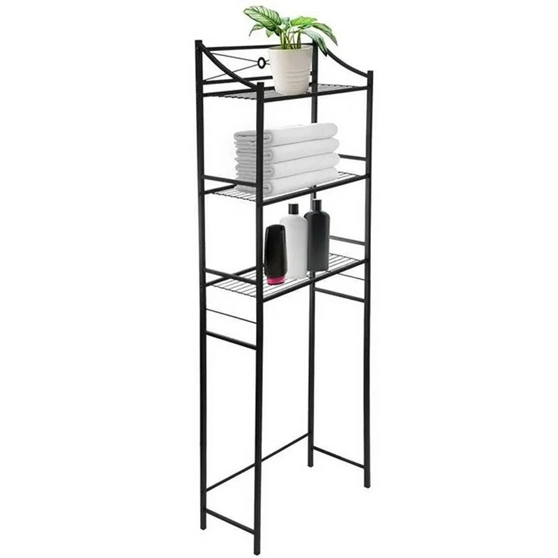  Étagère de rangement à 3 niveaux et support au-dessus de la toilette