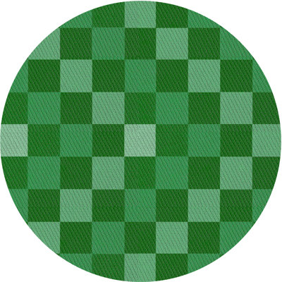 Tapis vert à motif géométrique Eimear