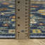Tapis oriental en polypropylène tissé à la machine en bleu / or / orange-176967814