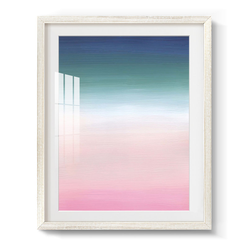 Tropique flou II - impression encadrée, H 28,5 po x l 20,5 po, Blanc