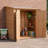 Cedar Wooden Heavy Duty Lean-To Storage Shed With Double Doors-93731819