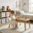 Butterfly Back Kids Chair With Solid Wood Legs-978590850