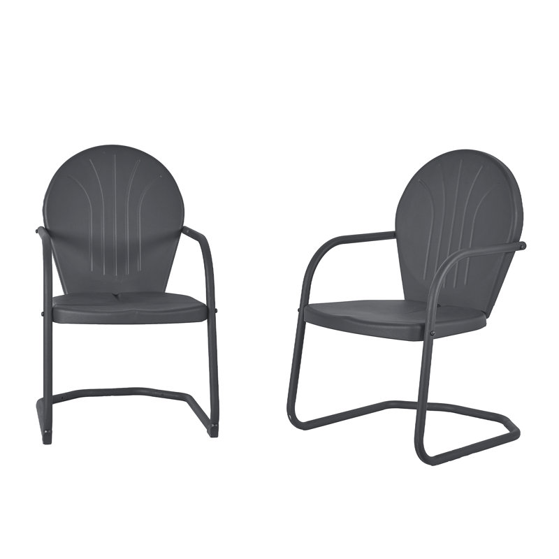 Chaise de patio, gris