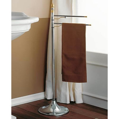 Grand porte-serviettes autoportant double