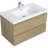 Space-saving Modern Vanity Engineered Wood Wall Mounted Bathroom