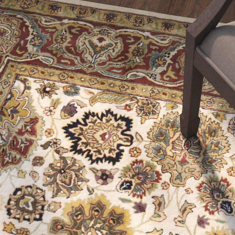 Tapis oriental en laine touffeté à la main Evie, Tapis de couloir 2 pi 6 po x 12 pi