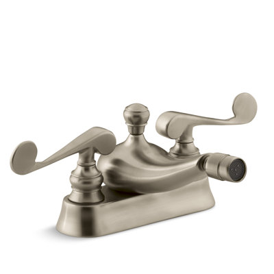 Robinet de bidet pivotant horizontal avec poignées leviers de volute central à Revival