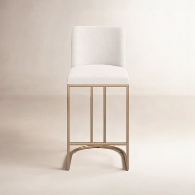 Caddo Upholstered Counter Stool with Metal Frame