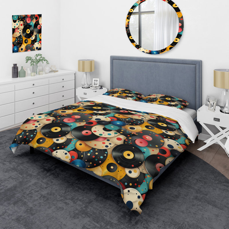 Ensemble de housse de couette 1970S, Housse de couette pour très grand lit et 2 très