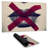 Grayscale lips with a red x - 14.00"x24.25" Desk mat