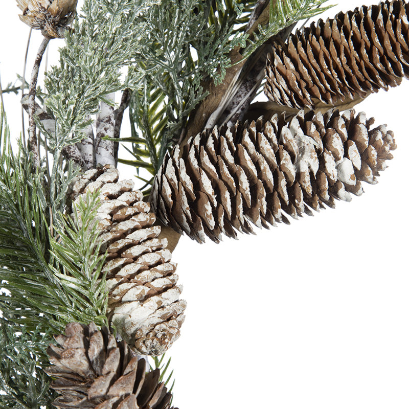 Pine/Pinecone Wreath, Green
