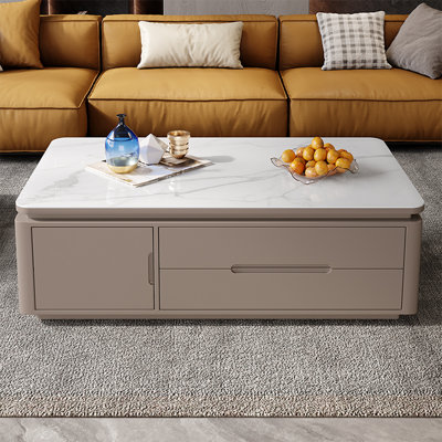Table basse avec coins arrondis de grande capacité