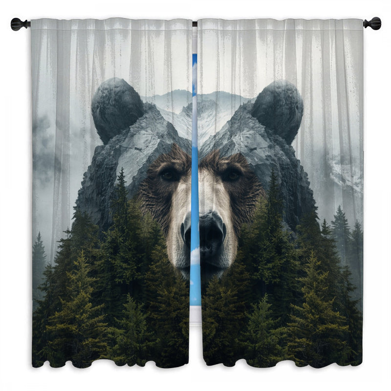 Rideaux obscurcissant et obscurcissant Bear Mountain - 2 panneaux, 80in x 82in - 2 panels, Room Darkening