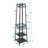 Metal Coat Rack with 8 Hooks, Storage Shelves & Basket for Entryway or Hallway-500112901