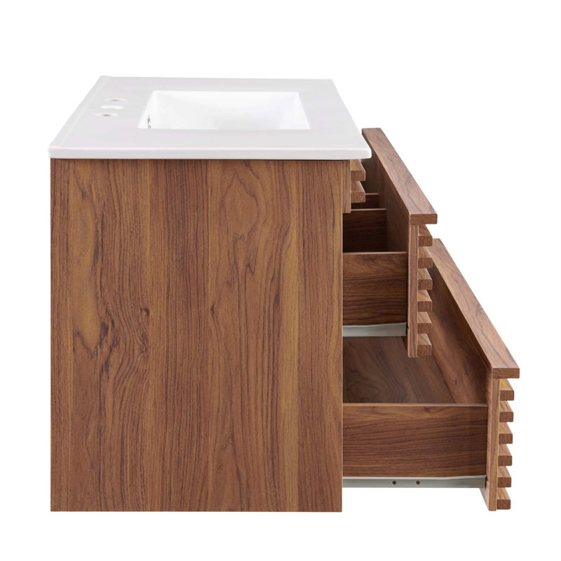 Meuble-lavabo mural 36 po Render