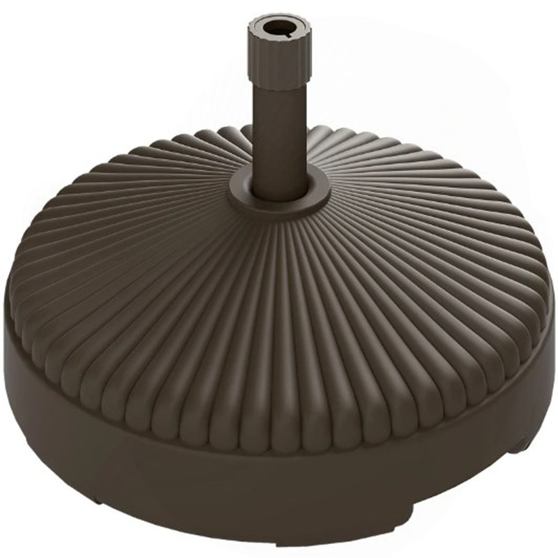 Porte-parapluies rond et robuste pour l'extérieur, Brun