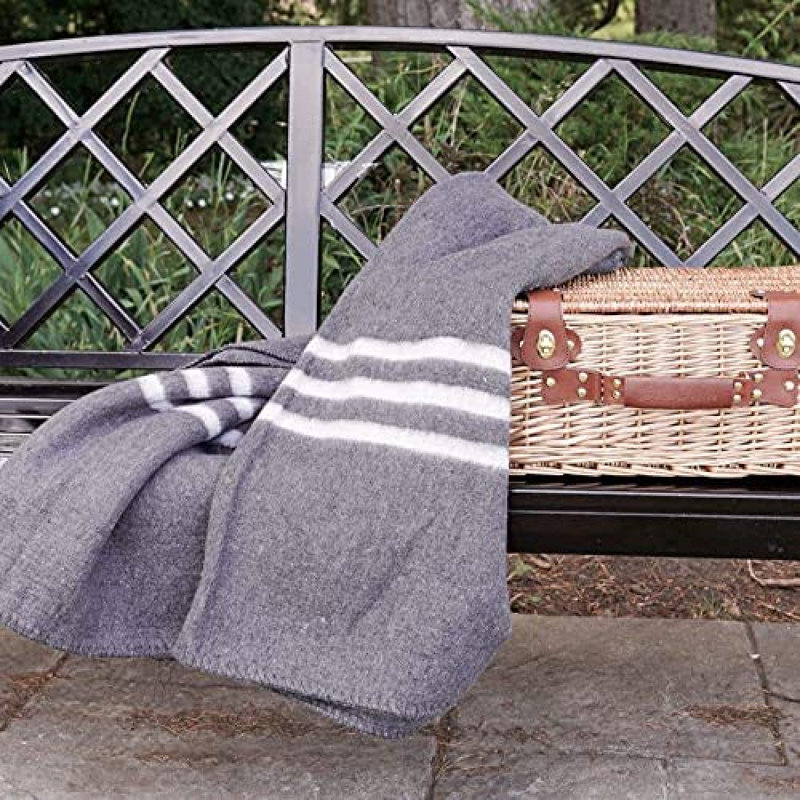 Plain Weave / Muslin Throw Blanket, Gray
