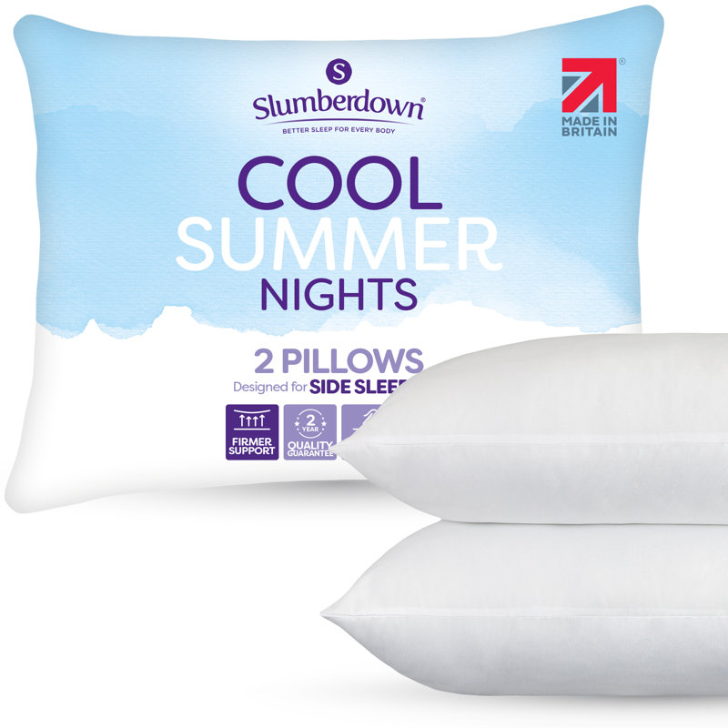 Cool Summer Nights Pillow, Firm Support, 2 Pack