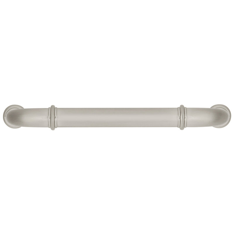 Poignée à poignée de la collection Cottage - poignées d'armoire de 3 3/4 po nickel satiné - quincaillerie de ferme pour tiroirs et armoires (ensemble de 1)