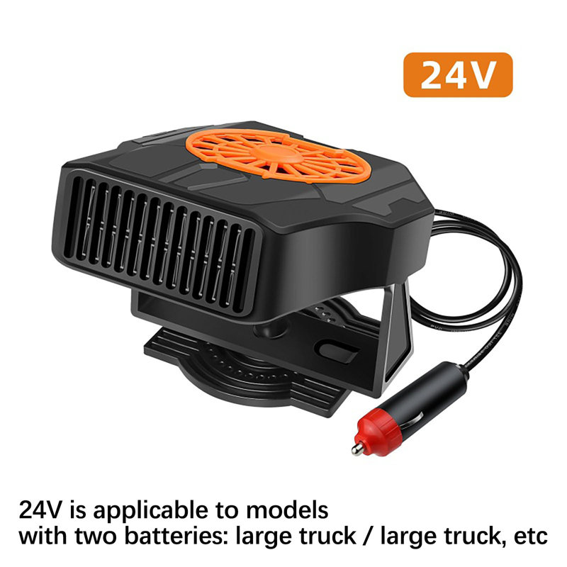 Mini Car Heater, Windshield Defogger Defroster, Convenient 12V/24V Car Heater Defroster Auto Heating Fan, Portable Car Fan Heater Defroster