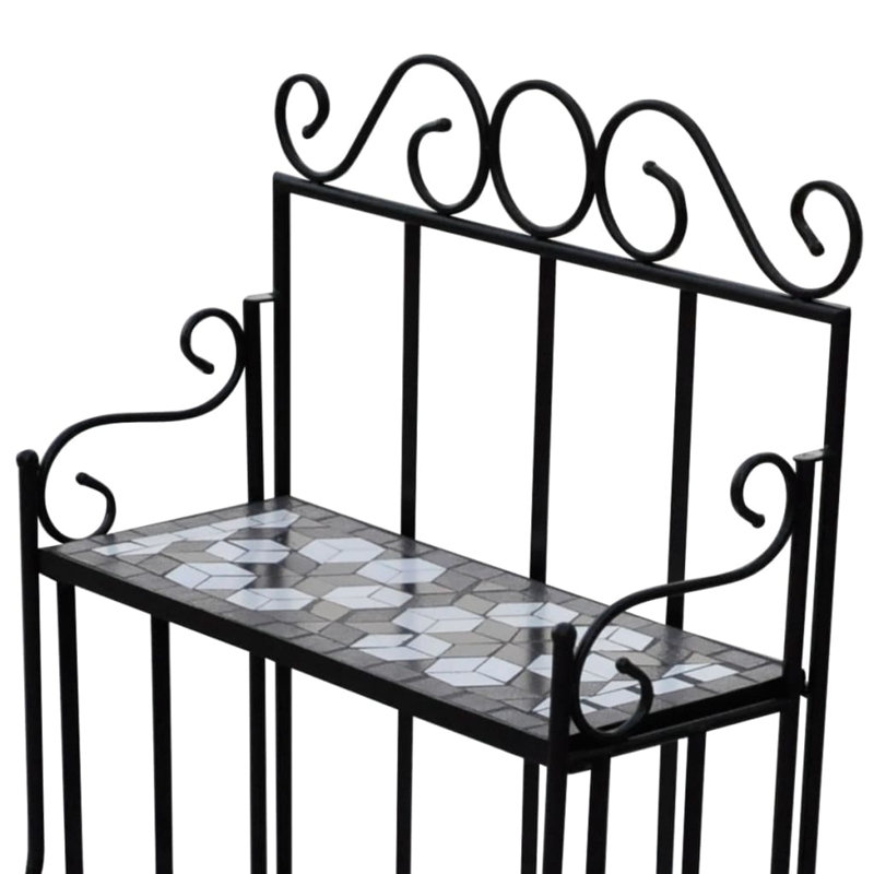 Plant Stand, Black/White