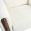 Chaise d'appoint surdimensionnée, élégance blanche: velours, pieds en noyer-1125470501