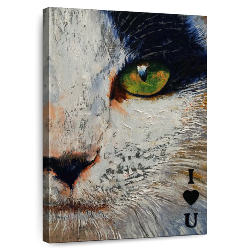 Brampt I Love You Cat, 48" H x 32" W