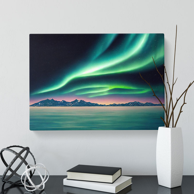 Adventurous Northern Lights - Wrapped Canvas