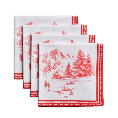 Maison d'Hermine Winter Jouy 100% Cotton Napkins - 20" x 20"