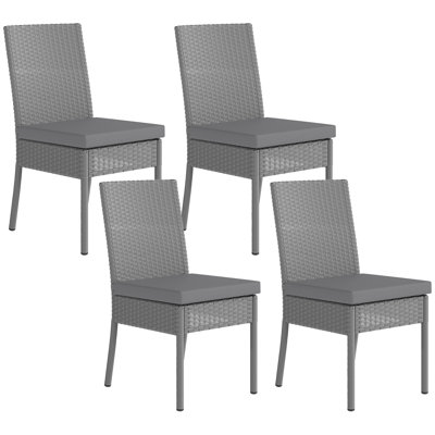 Outdoor Patio Dining Chair with Cushion