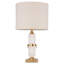 Catal 25.19" Antique Brass/White Table Lamp