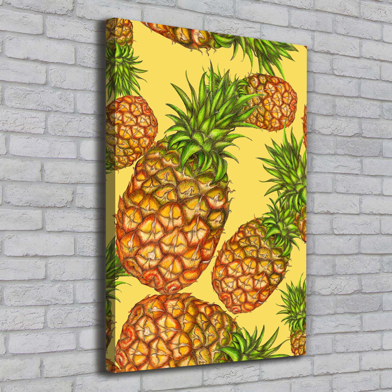 Pineapples - Wrapped Canvas Print