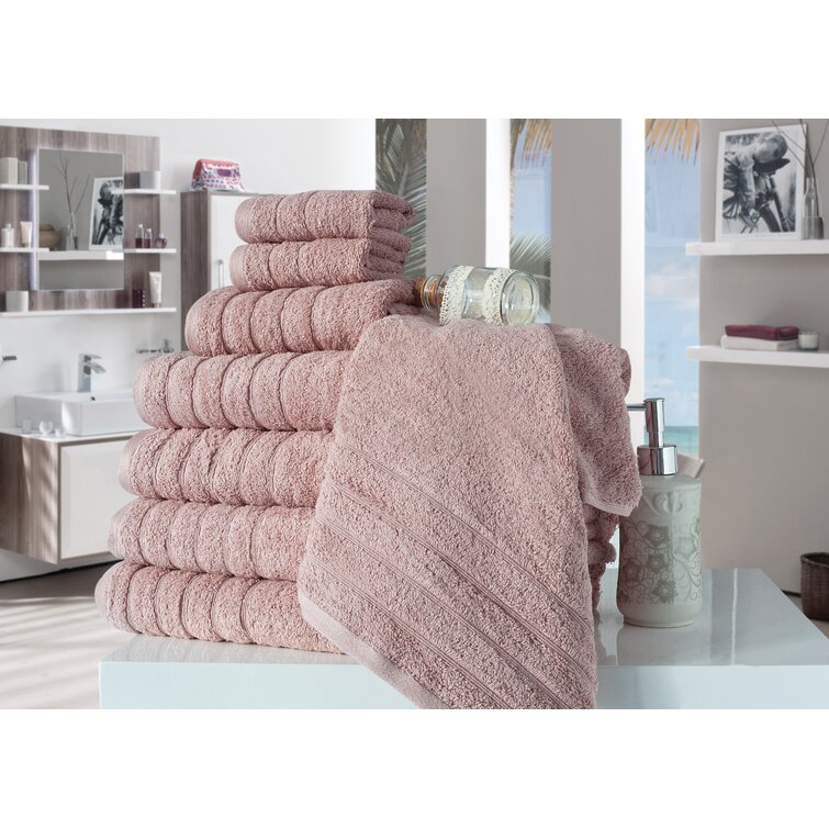 Barnum Turkish Cotton Thick and Plush Towel Set of 4 - 2 Large Bath Towels