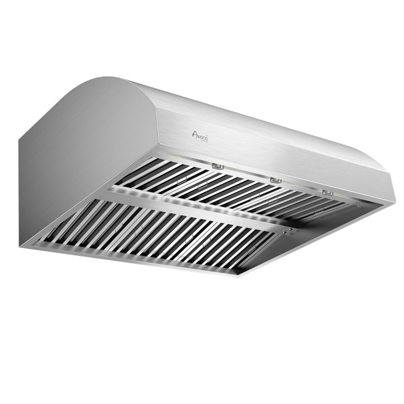 Hotte de cuisine murale à conduit (aérée) en acier inoxydable de 42 po Awoco