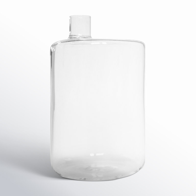 Juhani Glass Table Vase, 4.72" H x 2.76" W x 2.76" D