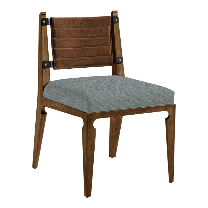 Thom Filicia Home Gifford Side Chair, Tuck Cobalt, Navajo
