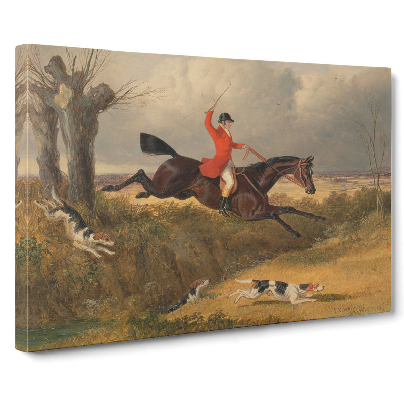 Fox Hunting Vol.2 by John Frederick Herring - Wrapped Canvas Painting, 40cm H x 60cm W x 3cm D