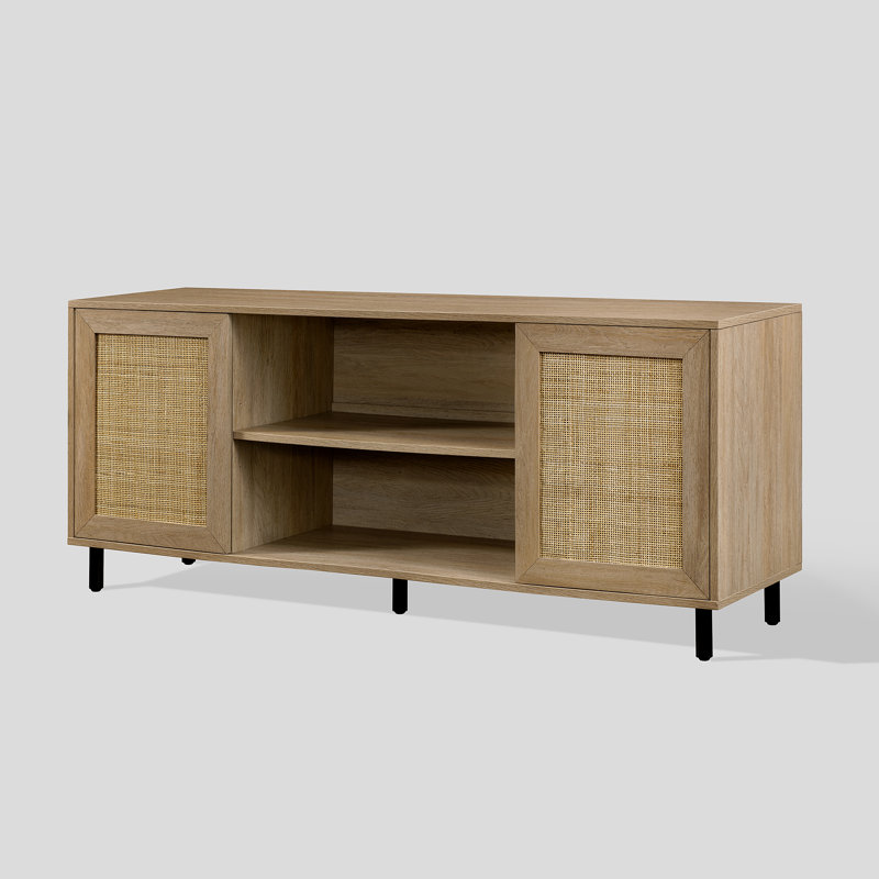 Gologan TV Stand for TVs up to 60", Light Brown