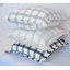 Ensemble de 2 housses de coussin en coton tissé à carreaux avec franges-106208497-106927794