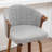 Devault Swivel Upholstered Counter Stool With Wood Frame-123162628
