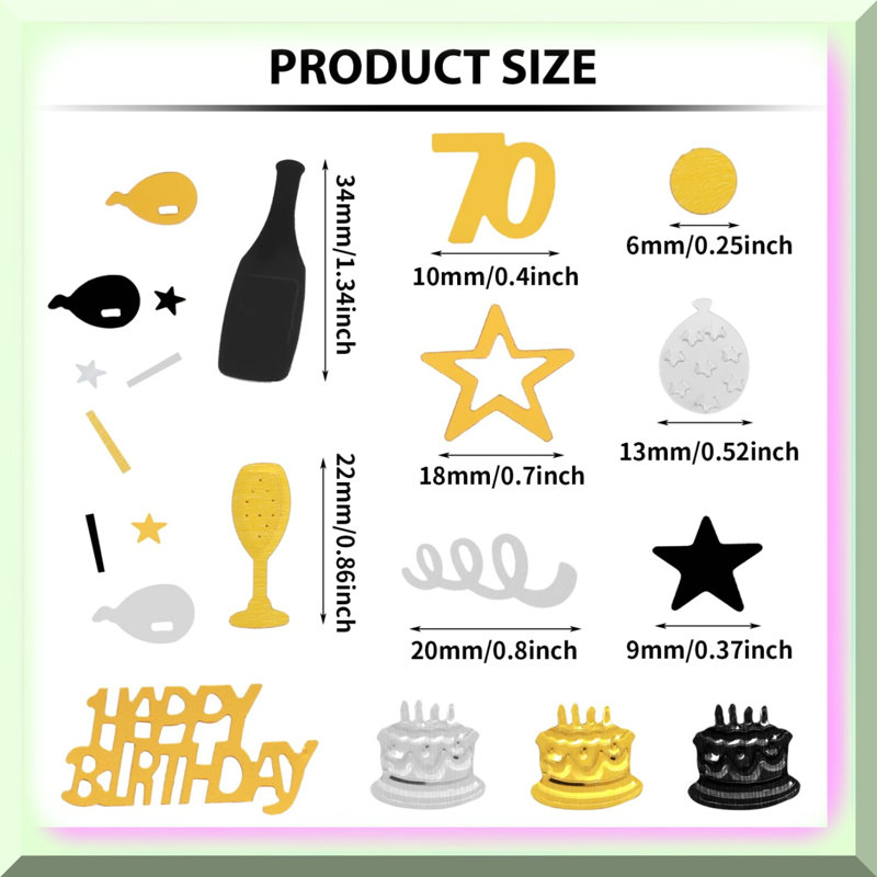 Tropical Glitter Circle Dots Banner Set