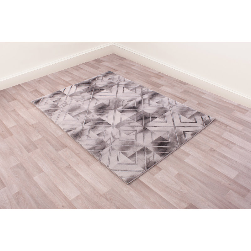Elystan Abstract Hand Woven Area Rug, Rectangle 80 x 150cm