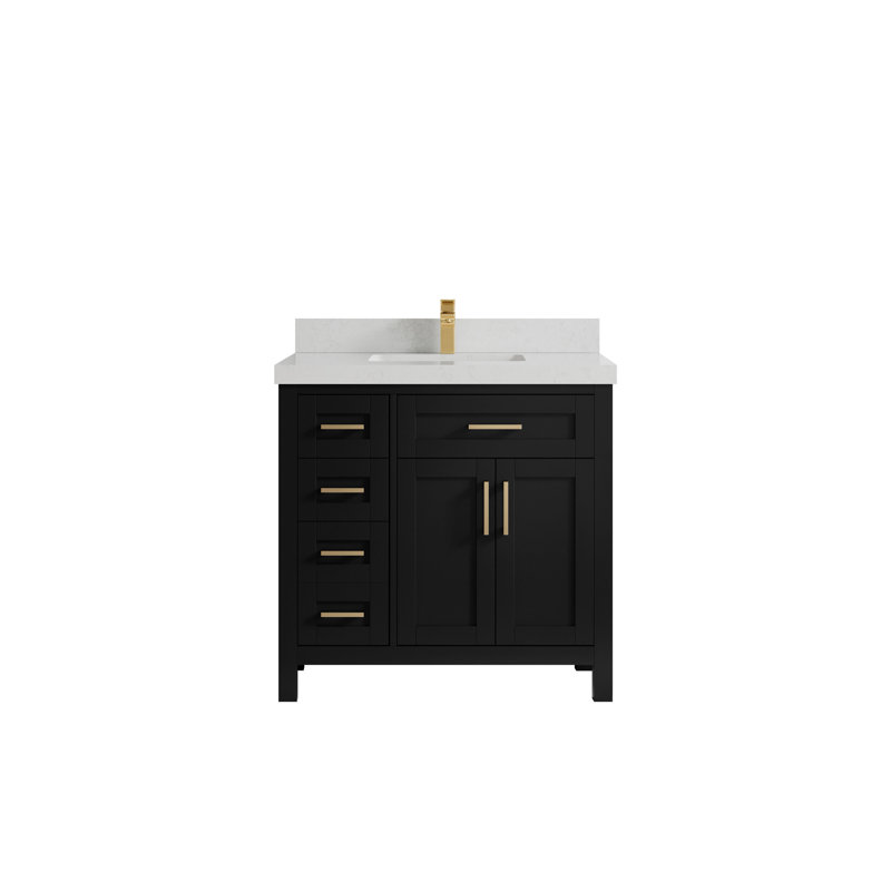 Ensemble de meuble-lavabo simple 36 po, Carrara