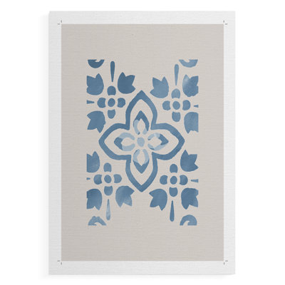Carreaux monochromes Terra Mesa I - Impression sur toile seulement - NON-CADRE