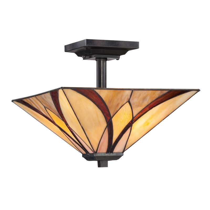 Jacir Glass Semi Flush Mount