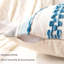 Housses de coussin Boho en chenille, housses de coussin décoratives rayées de style campagnard, taies décoratives neutres pour canapé, canapé, lit et décor de salon, bleu ciel, ensemble de 2