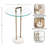 Cerullo Glass and Marble Round Side Table-119048298