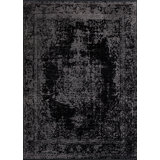 Rapture Gray/Black Oriental Luxury Area Rug