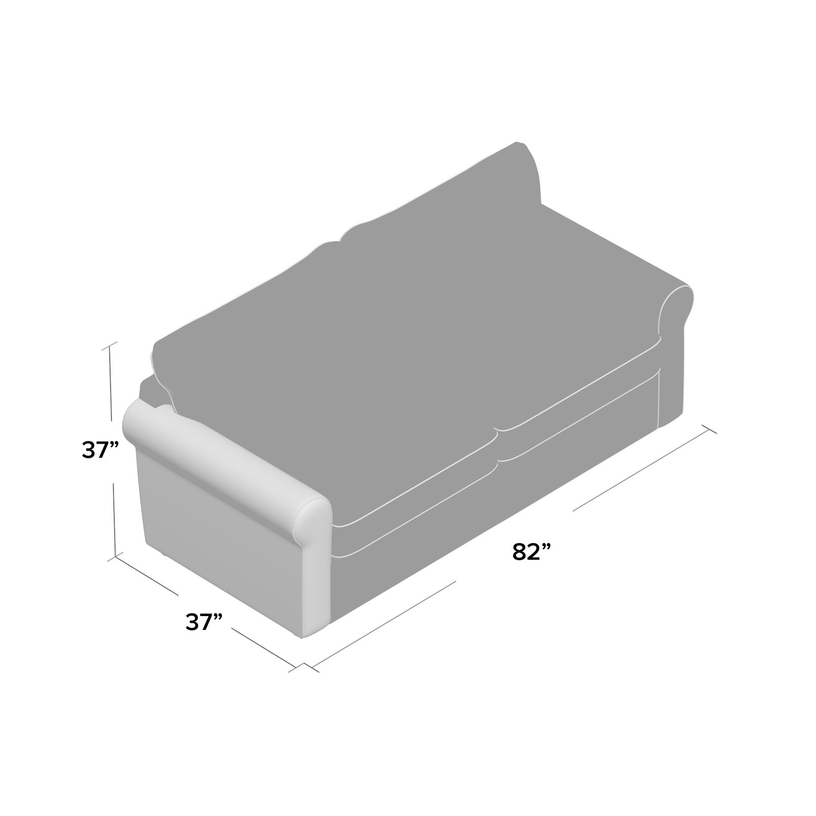 Warrington 82'' Upholstered Sofa, Vault Spa Performance